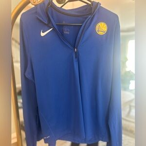 Women’s Nike Dri Fit NBA Golden State Warriors Quarter zip pullover